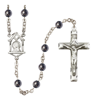 Sterling Silver 6mm Madonna Rosary