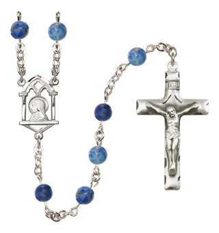 Sterling Silver 6mm Madonna Rosary