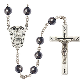 Sterling Silver 8mm Scapular Rosary