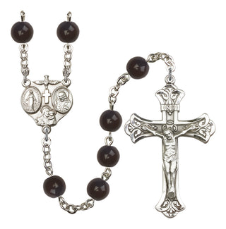 Silver-Plated 8mm 3-Way Rosary