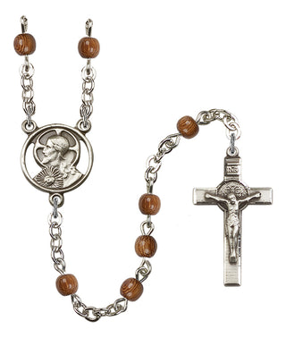 Silver-Plated 4mm Scapular Rosary