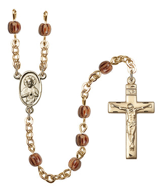 Gold-Plated 4mm Scapular Rosary