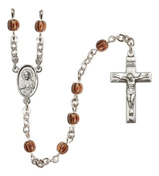 Sterling Silver 4mm Scapular Rosary