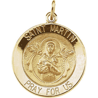 14K Yellow Gold St. Martin De Porres Pendant