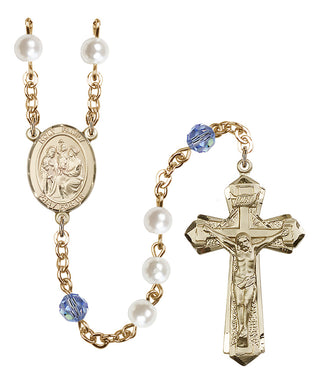 Gold-Plated 6mm Holy Family Rosary