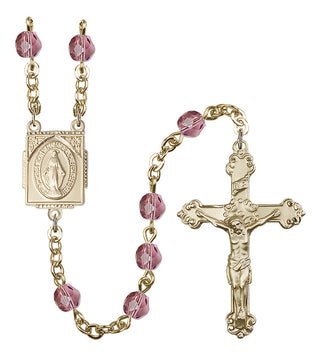 Gold-Plated 6mm Miraculous Rosary