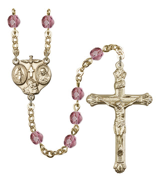 Gold-Plated 6mm 3-Way Rosary