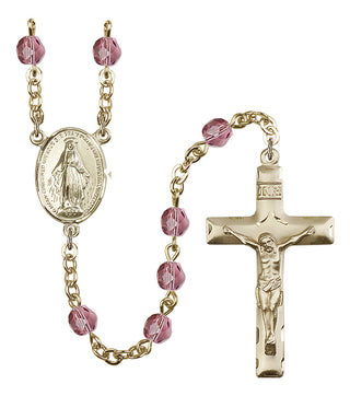 Gold-Plated 6mm Miraculous Rosary