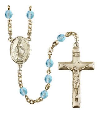 Gold-Plated 6mm Miraculous Rosary