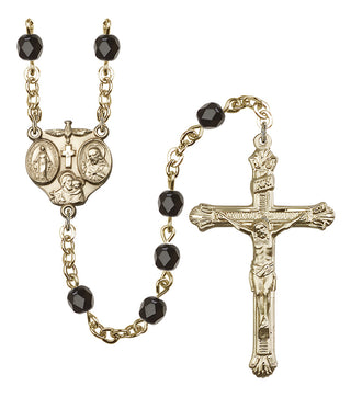 Gold-Plated 6mm 3-Way Rosary