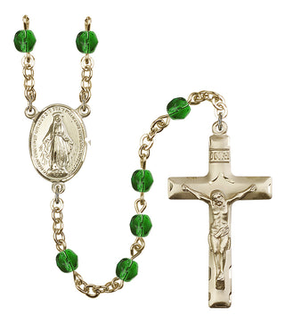 Gold-Plated 6mm Miraculous Rosary