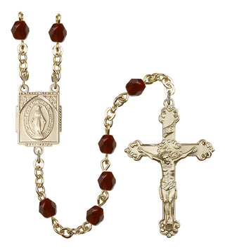 Gold-Plated 6mm Miraculous Rosary