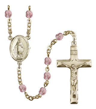 Gold-Plated 6mm Miraculous Rosary