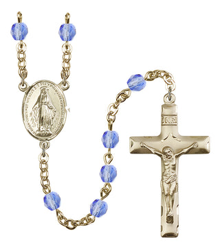 Gold-Plated 6mm Miraculous Rosary
