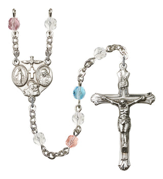 Silver-Plated 6mm 3-Way Rosary