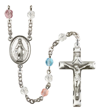 Silver-Plated 6mm Miraculous Rosary