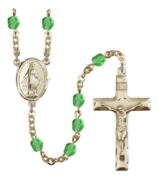 Gold-Plated 6mm Miraculous Rosary