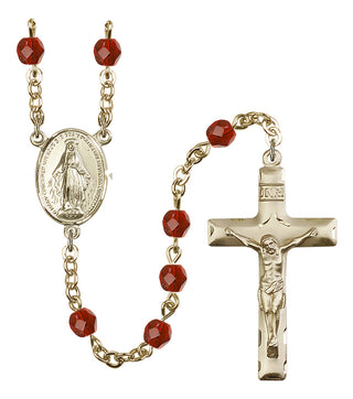 Gold-Plated 6mm Miraculous Rosary