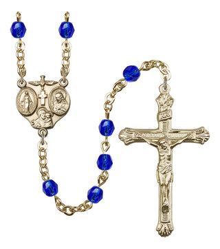 Gold-Plated 6mm 3-Way Rosary