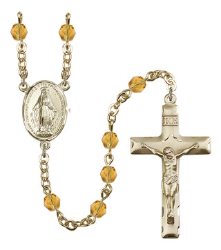Gold-Plated 6mm Miraculous Rosary
