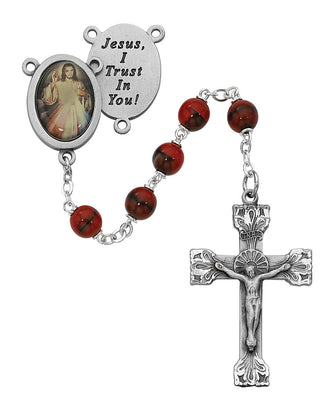 Red Divine Mercy Stretch Brac