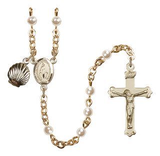 Gold-Plated 4mm Miraculous Rosary