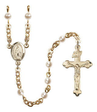 Gold-Plated 4mm Miraculous Rosary