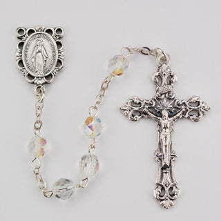 6MM AB Crystal/April Rosary