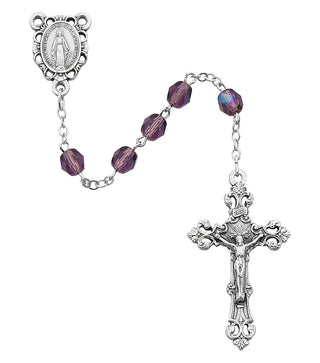 6MM AB Dark Amethyst/February Rosary