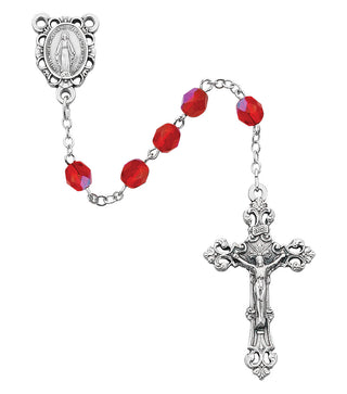 6MM Ruby July Rosary
