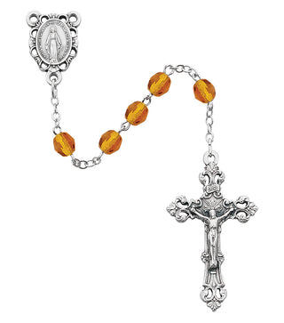 6MM Topaz November Rosary
