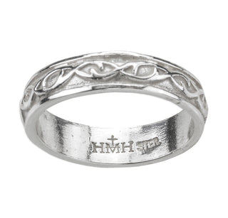 Sterling Silver Crown of Thorns Ring Size 10