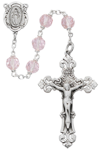 Pink Crystal Rosary