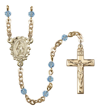 Gold-Plated 4mm Miraculous Rosary