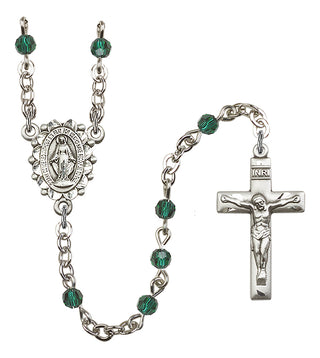 Silver-Plated 4mm Miraculous Rosary