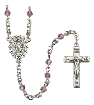 Silver-Plated 4mm Miraculous Rosary
