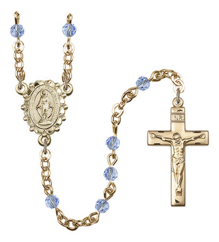 Gold-Plated 4mm Miraculous Rosary