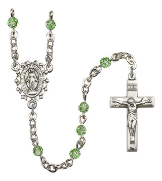 Silver-Plated 4mm Miraculous Rosary