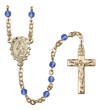 Gold-Plated 4mm Miraculous Rosary