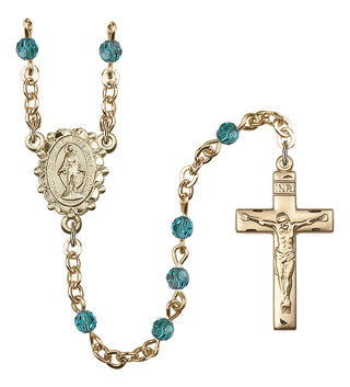 Gold-Plated 4mm Miraculous Rosary