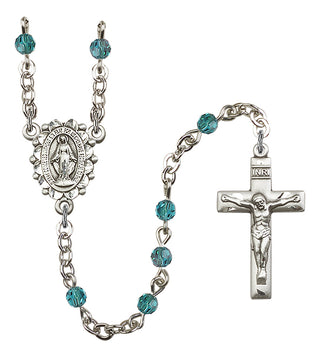 Silver-Plated 4mm Miraculous Rosary