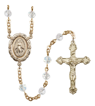 Gold-Plated 6mm Miraculous Rosary