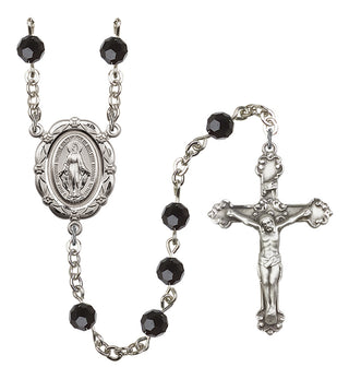 Silver-Plated 6mm Miraculous Rosary