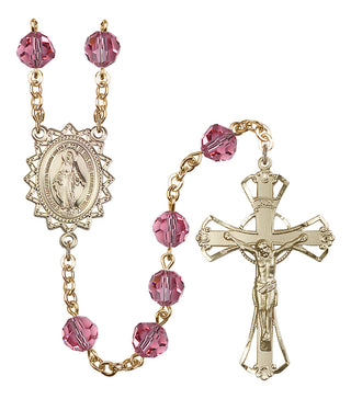 Gold-Plated 8mm Miraculous Rosary