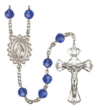 Silver-Plated 8mm Miraculous Rosary
