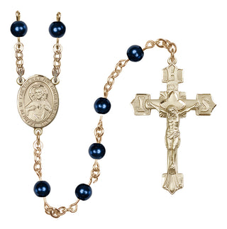 14kt Gold 6mm Scapular Rosary