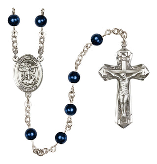 Sterling Silver 6mm Saint Michael Rosary