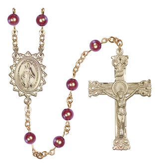 14kt Gold Filled 6mm Miraculous Rosary
