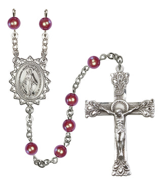 Sterling Silver 6mm Miraculous Rosary