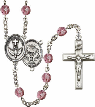 Silver-Plated 6mm Confirmation/Chalice Rosary